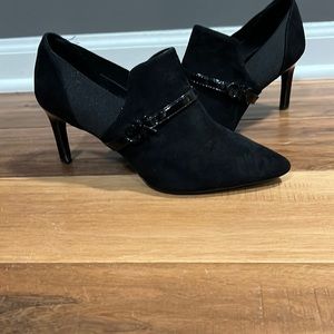 Suede Calvin Klein booties